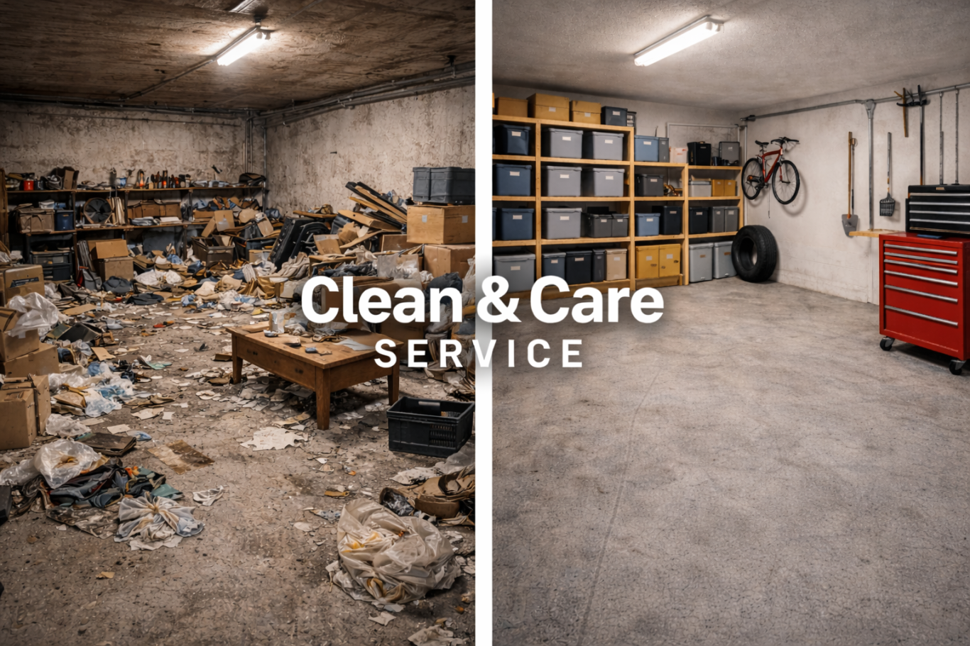 Kellerentrümpelung mit fachgerechter Entsorgung von Sperrmüll